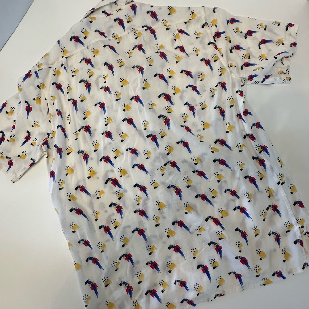 Men's $790 Saint Laurent Abstract Print Shirt - Picture 6 of 6